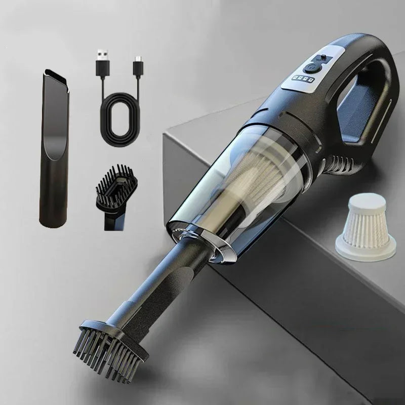 WIRELESS VACUUM CLEANER 120W HANDHELD – POWERFUL SUCTION FOR CAR, HOME & PET HAIR, QUICK CHARGE