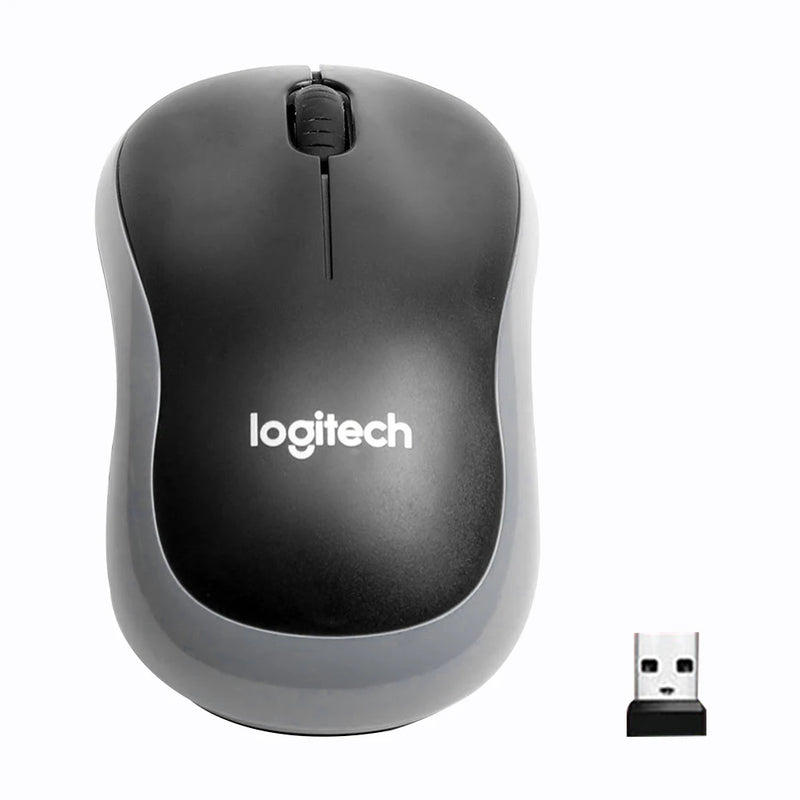 Logitech M185 Wireless Mouse – 2.4GHz USB, 1000 DPI, Mute Optical Mouse for Windows, Mac, Chrome OS