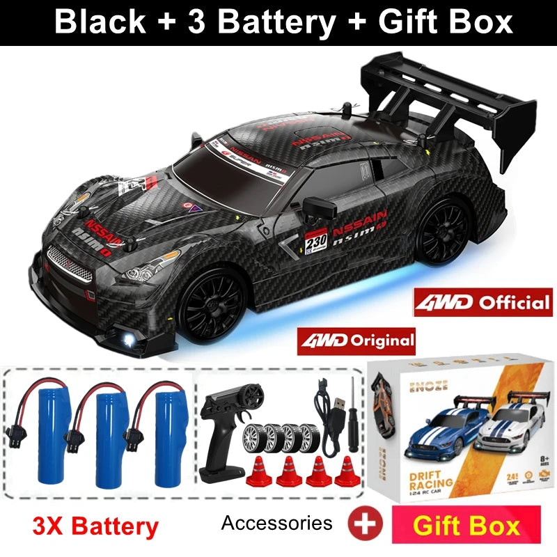 4WD RC DRIFT CAR – HIGH-SPEED REMOTE CONTROL GTRPRO AE86PRO 4X4 RACING VEHICLE FOR KIDS & ADULTS