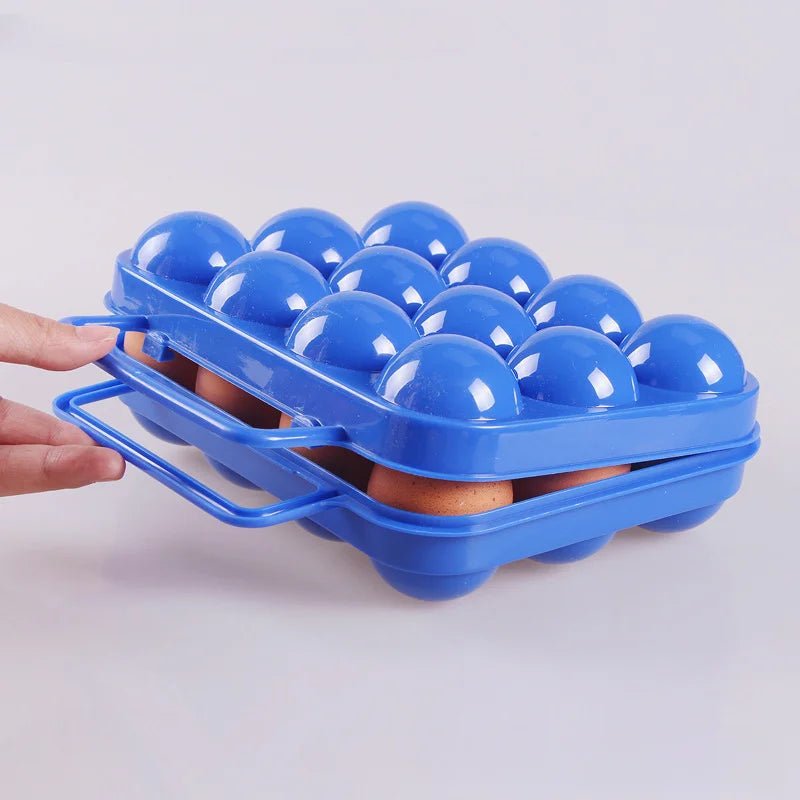 Portable Egg Storage Box – 2/4/6/12 Grid Egg Holder for Camping, Picnic, Kitchen, and Outdoor Use