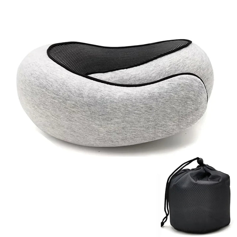 Memory Foam U-Shaped Travel Neck Pillow | Snail Style Portable Neck Support