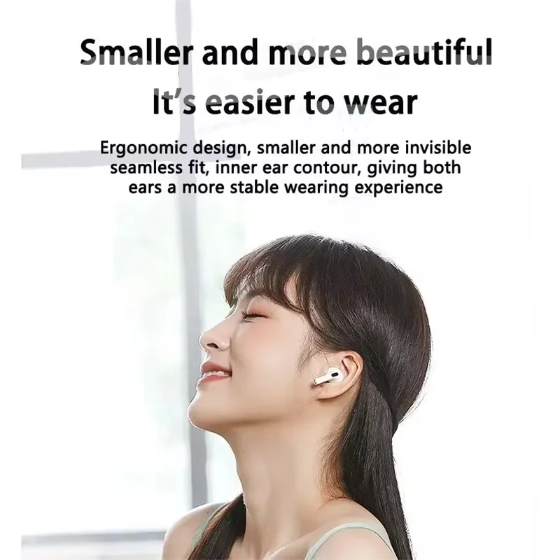 Pro4 TWS Bluetooth Earphones with 9D Stereo Sound, Wireless Noise-Cancelling Earbuds for Xiaomi