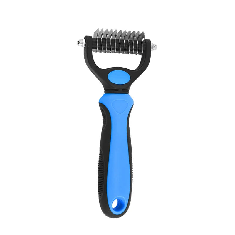 Professional Pet Deshedding Brush | Knot Cutter & Hair Remover Comb for Dogs & Cats Grooming