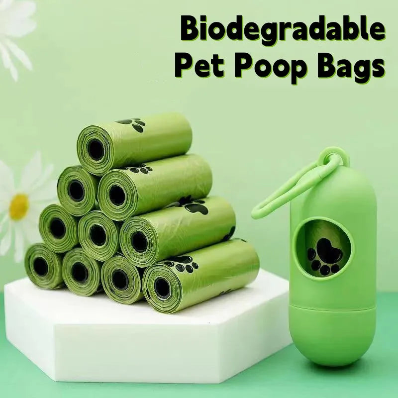 Biodegradable Dog Poop Bags – Scented, Eco-Friendly, Leak-Proof Pet Waste Bags with Dispenser