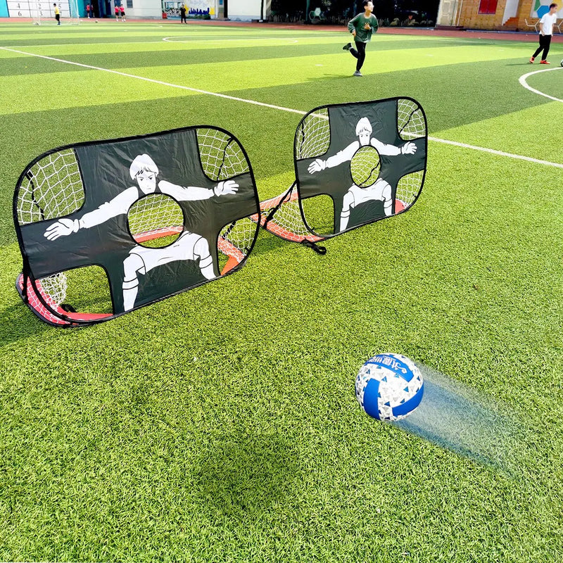 Foldable Football Goal – Nylon Soccer Target Net for Kids & Adults, Indoor & Outdoor Training