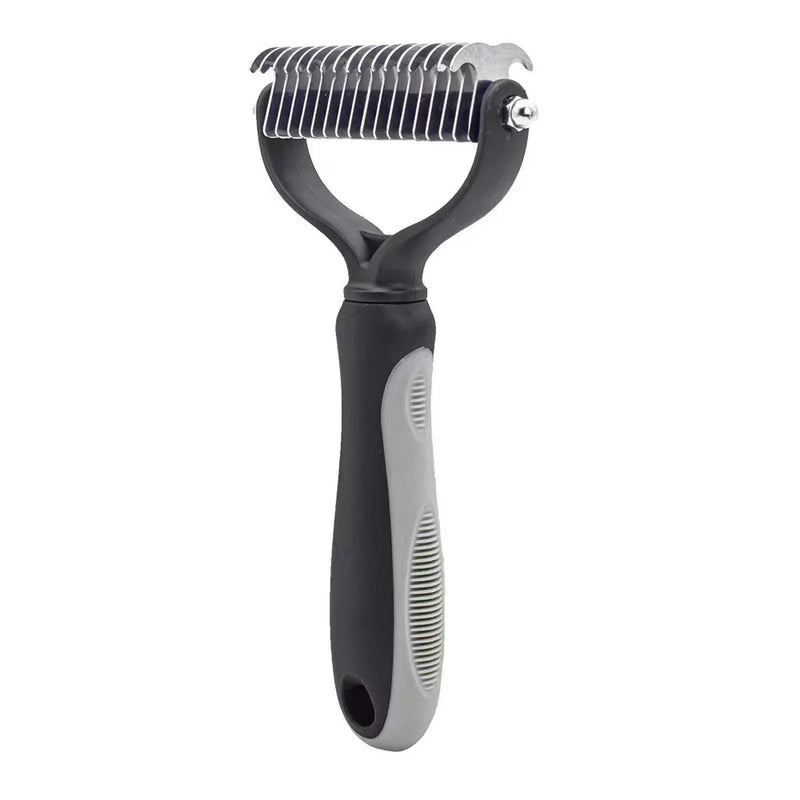 Professional Pet Deshedding Brush | Knot Cutter & Hair Remover Comb for Dogs & Cats Grooming