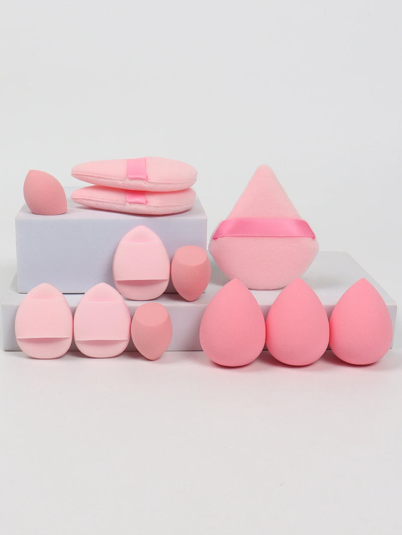 12-Piece Makeup Sponge Set | Beauty Eggs, Loose Powder & Air Cushion Puffs