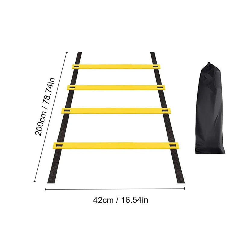 Agility Ladders with Nylon Straps for Speed, Flexibility & Football Training – Durable Sports Equipment